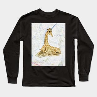 Giraffe Unicorn Long Sleeve T-Shirt